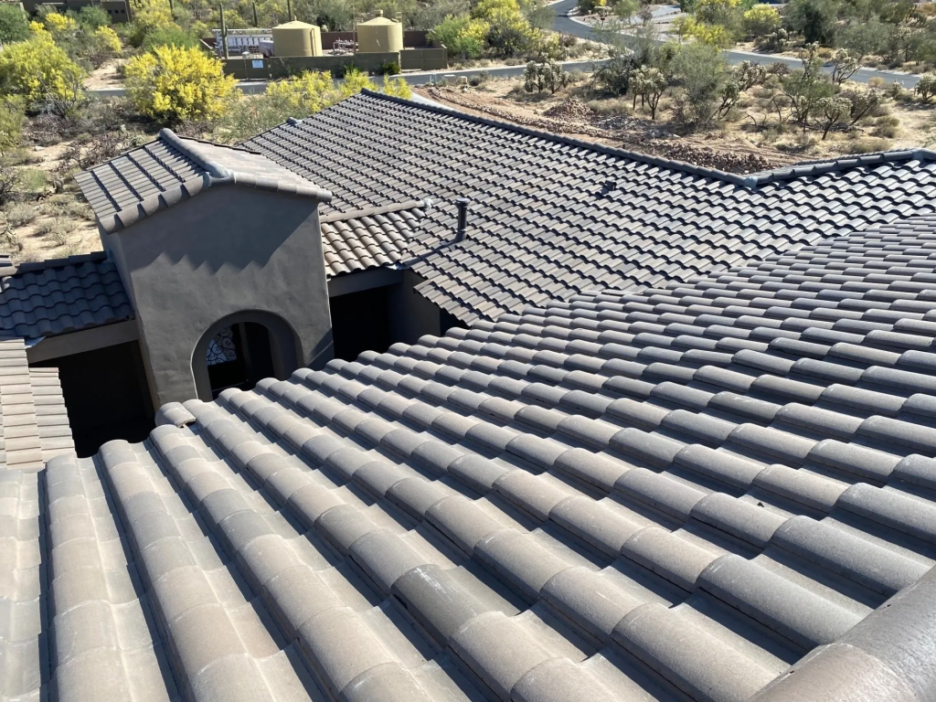 Tile roofing types for Tucson homes including clay, concrete, slate, and metal tiles.