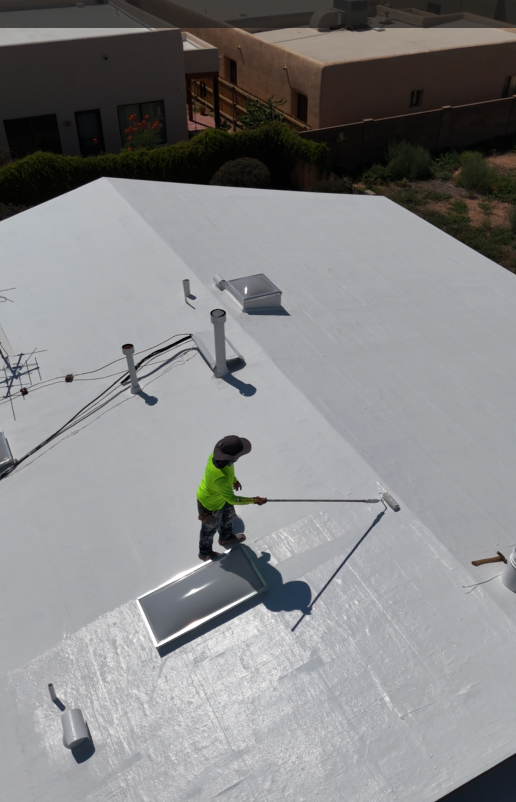 Commercial roof coating in Tucson offers energy-saving solutions for businesses. Roof coatings help reduce HVAC strain, lower energy costs, and improve building comfort